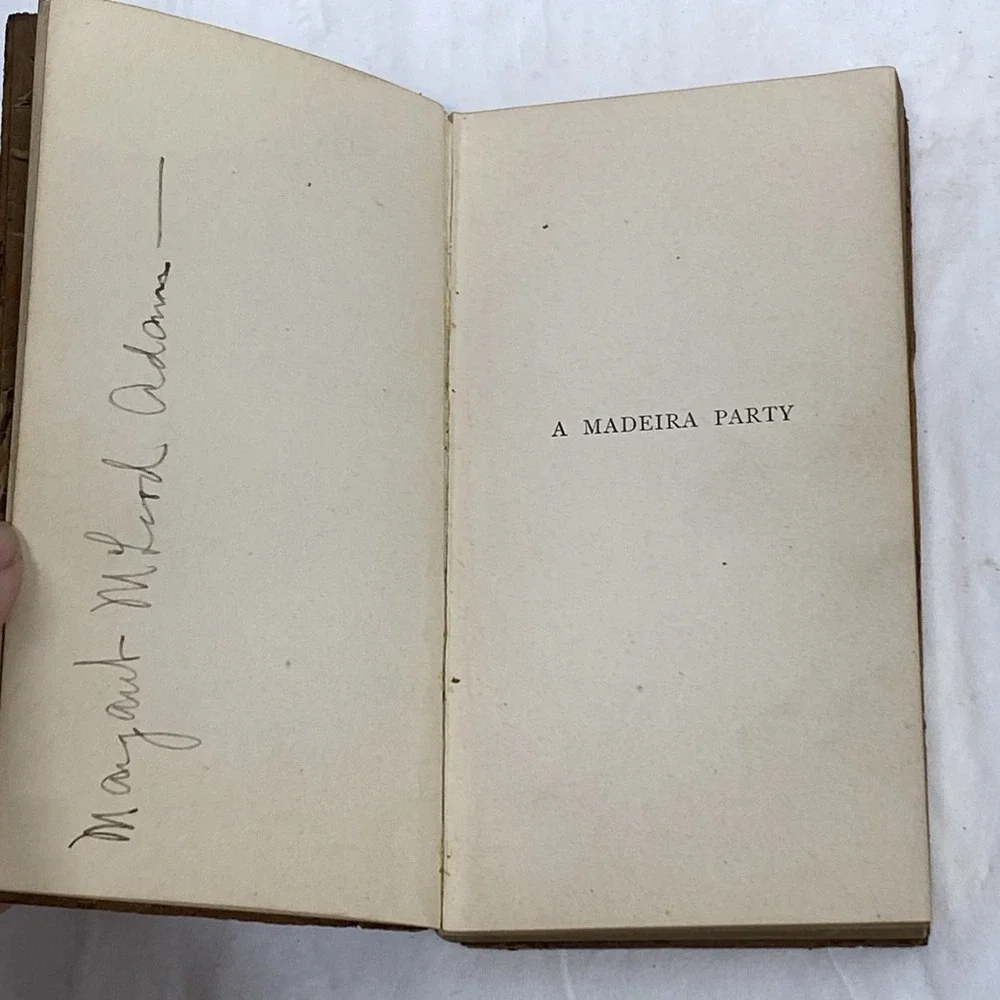 Antique Leather Bound‎ Miniature Books. A Madeira Party 1902